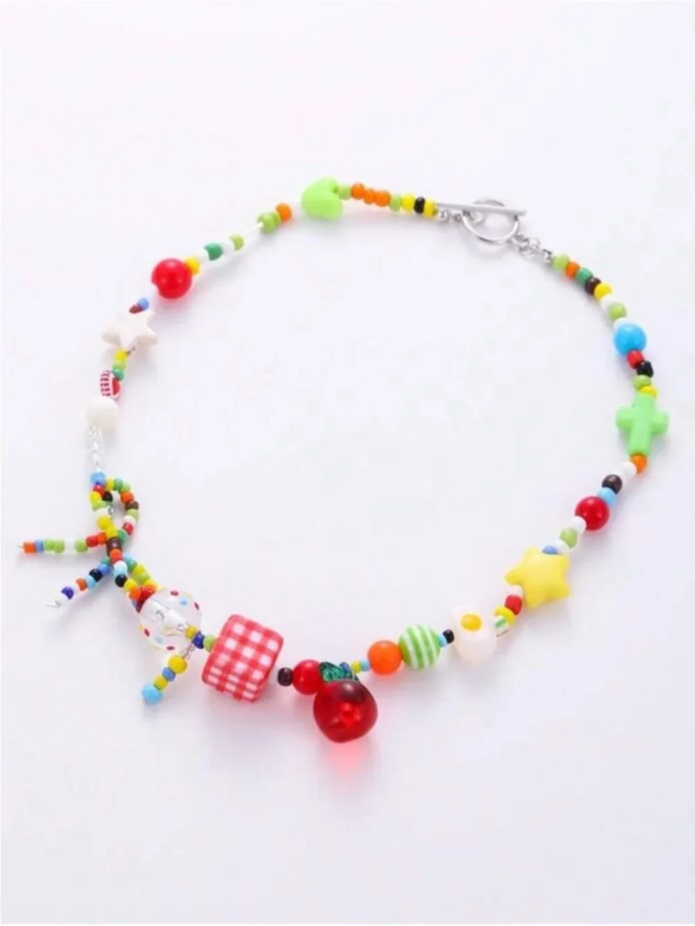 New! Y2K Beaded Dopamine Necklace NWOT 1078